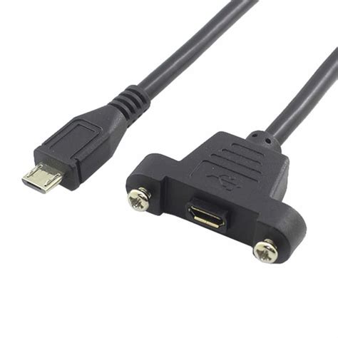 Baolongking Micro Usb Panel Mount Pin Micro Usb Extension Cable Male