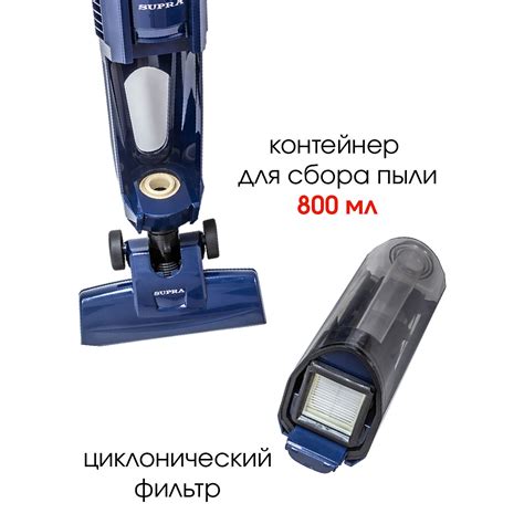 Вертикальный пылесос 2 в 1 (собирает пыль и воду) SUPRA VCS-5099