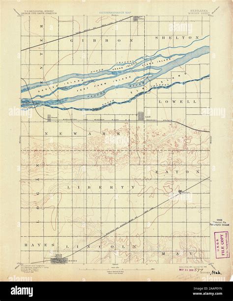 Map Of Minden Nebraska Hi Res Stock Photography And Images Alamy