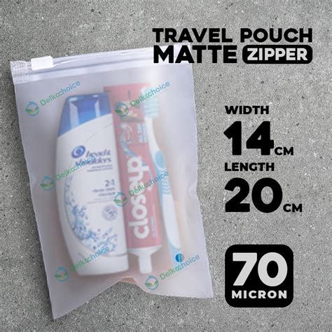 Jual Travel Pouch Organizer Kantong Plastik Pouch Zipper Bag