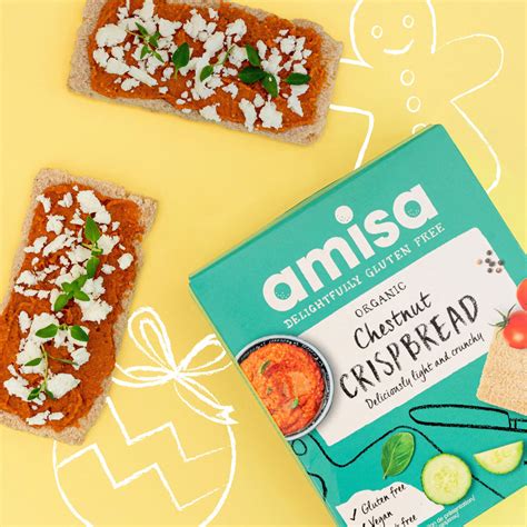 Amisa Crispbread Chestnut 100g Organic Essential Trading Co Operative