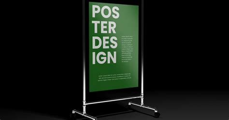 Poster Display Mockup, Product Mockups, Scene Generators ft. poster ...