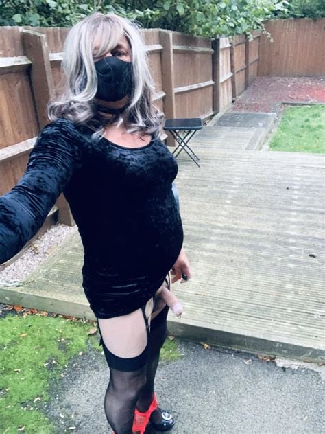 Amateur Crossdresser Kelly Cd In Black Velvet Dress Pics XHamster