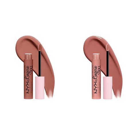Amazon NYX PROFESSIONAL MAKEUP Lip Lingerie XXL Matte Liquid Lipstick Bundle Candela