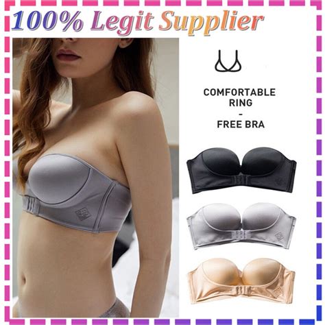 Seamless Bra Strapless Invisible Push Up Bra Non Slip Bra Women Lingerie B Shopee Philippines