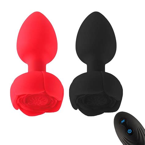 Plug Anal Led Em Silicone Vibrador E Controle Remoto Sex Shop Fascina O