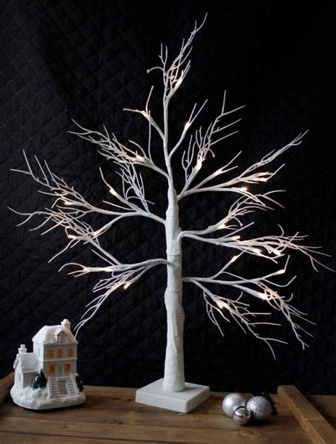 Charming Snowy White Light Up Twig Tree Cm Marco Paul