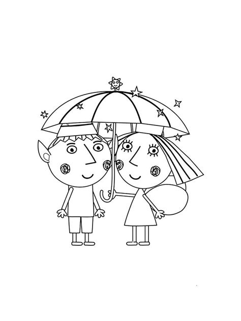 Ben And Holly Coloring Pages Free Printable