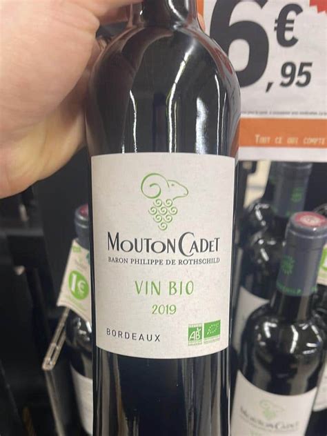 Mouton Cadet Bio Rouge Aoc Bordeaux De Baron Philippe De Rothschild