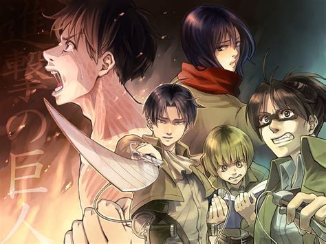 Shingeki No Kyojin Eren Jeager Hanji Zoe Tit N Legi N De