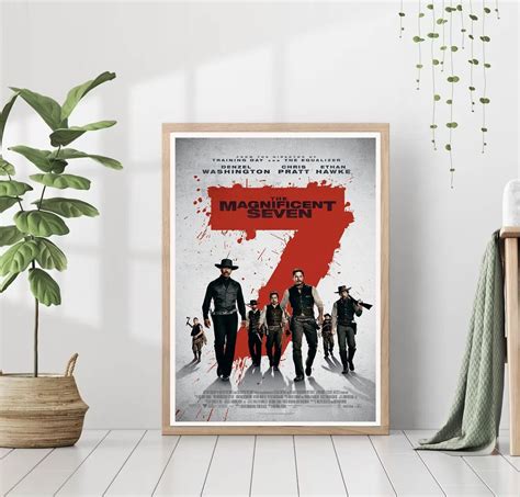 The Magnificent Seven 2016 Movie Poster Cover Film Print Art ...