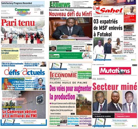 Cameroun La Revue De Presse Du Lundi 28 Février 2022 Lebledparle