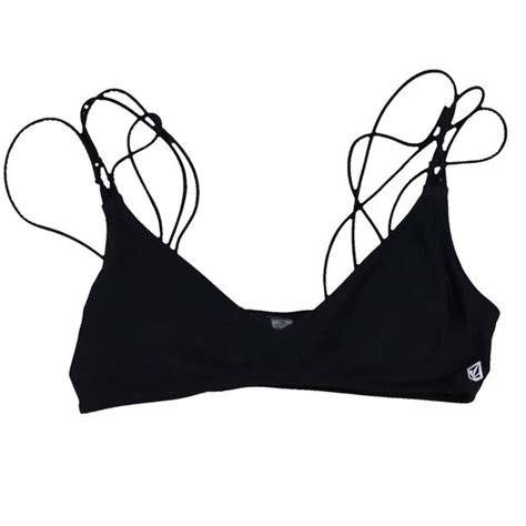Volcom Swim Volcom Strappy Black Bikini Swim Top Poshmark