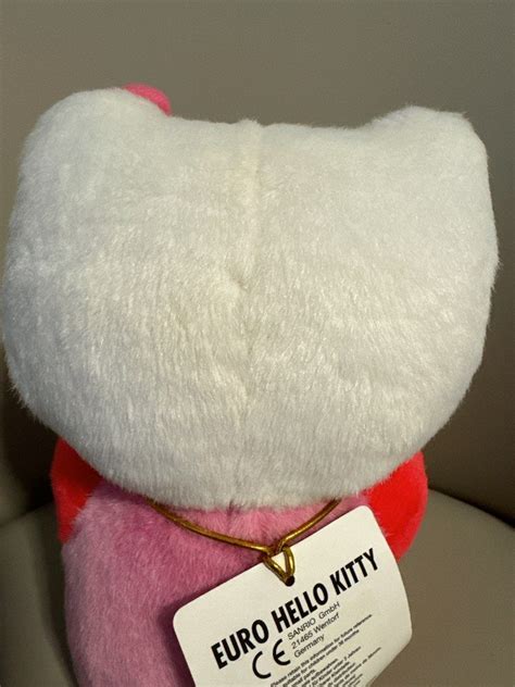 ⚡️⚡️bnwt 100 Sanrio Europe Hello Kitty Heart Plush Hobbies And Toys