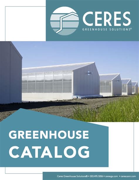 Ceres Residential Greenhouse Brochures Ceres Greenhouse