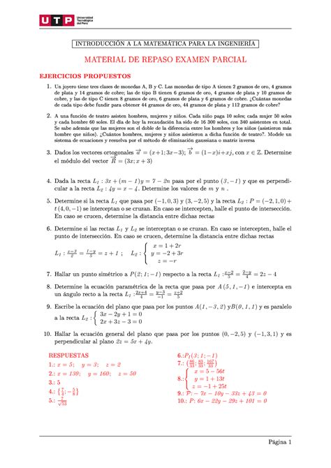 S08 s1 Repaso Examen parcial Nivelacion de Matemática UTP Studocu