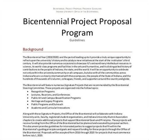 School Program Proposal Template