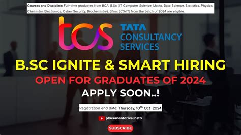 Tcs B Sc Ignite Registration Test Dates Eligibility Youtube