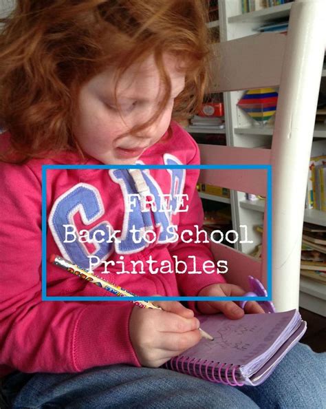 Free Back To School Printables School Printables Back To School