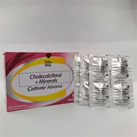 Caltrate Advance Calcium Vitamin D3 Minerals 12pcs Tablet Lazada Ph