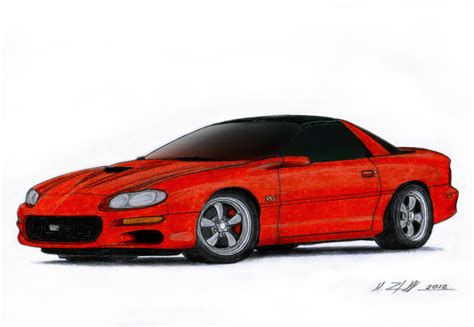 Chevrolet Camaro Ss Drawing By Vertualissimo On Deviantart