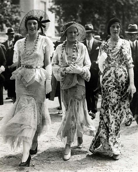 1930s Parisian fashion: elegant dresses with lace, sheer and light ...