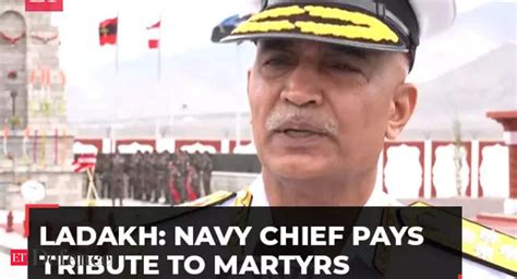 Navy Ladakh Navy Chief Admiral R Hari Kumar Pays Tribute To Martyrs