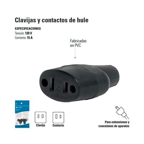 Compra En Linea Clavija Y Contacto De Hule En Construactivo