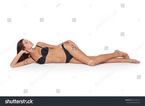 6 925 Woman Lying Down Lingerie Images Stock Photos Vectors Shutterstock