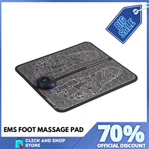 Electric Ems Foot Massage Pad Feet Acupuncture Stimulator Massager Lazada Ph