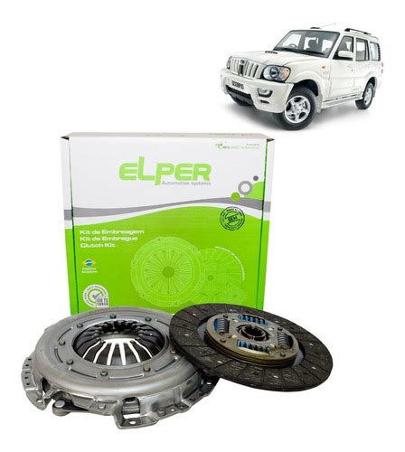 Kit Elper Embreagem Platô Disco Mahindra Suv Scorpio 2 6 11