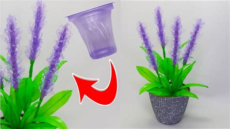 Ide Kreatif Membuat Bunga Lavender Yang Mudah Dari Gelas Plastik Bekas