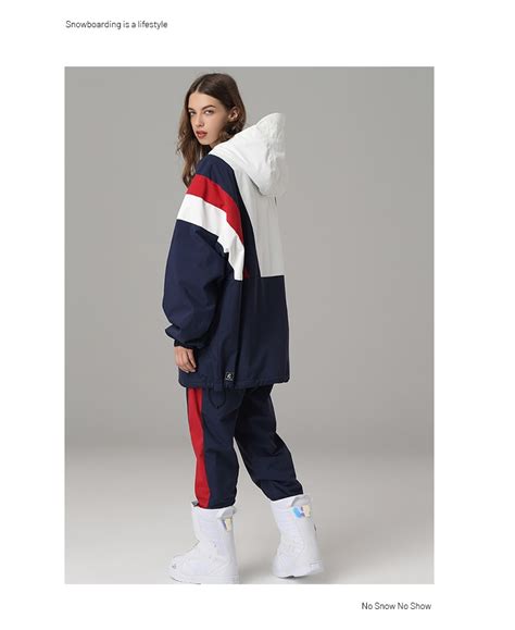 Women's Searipe Winter Street Fashion Two Pieces Snowsuit Jacket ...