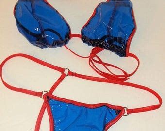 Clear Plastic Bikini Etsy