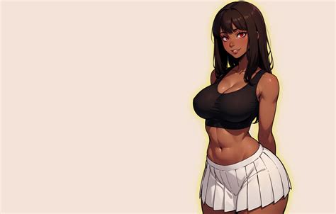 Wallpaper Girl Hot Sexy Boobs Anime Brown Pretty Cartoon For Mobile And Desktop Section