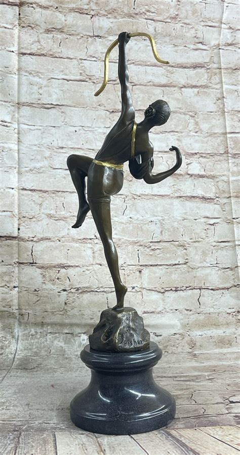 Artemis Diana The Huntress Nude Female Archer Bronze Statue Sculpture