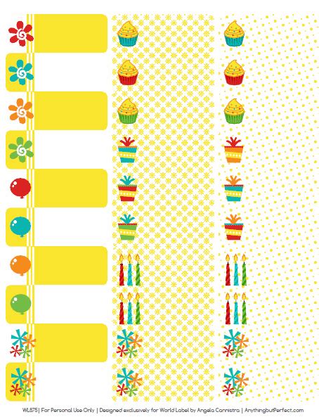 Happy Birthday Printable Label