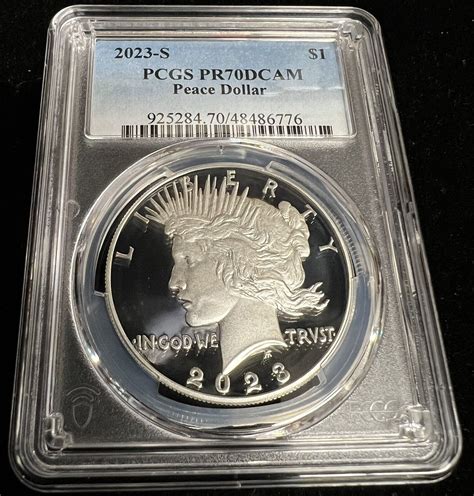 S Peace Silver Dollar Proof Pcgs Pr Dcam Ebay