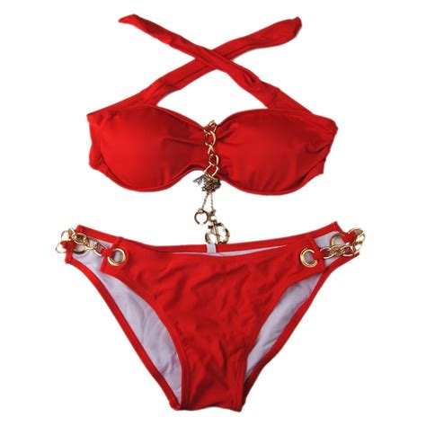 Sek Sexy Bikini Damski Str J K Pielowy Typu Split Oficjalne Archiwum Allegro