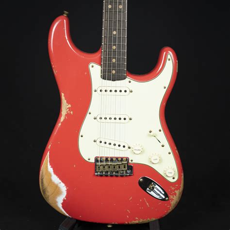 Fender Custom Shop Ltd 63 Stratocaster Heavy Relic Fiesta Red Guitars