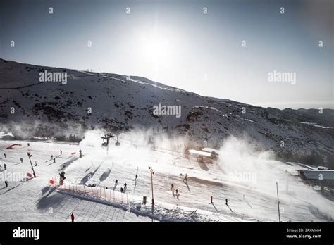 Ski Field In Spain Stock Photo Alamy