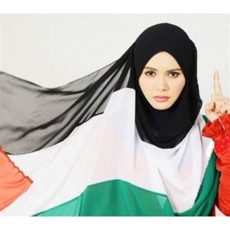 Shawl Palestine Kain Heavy Chiffon Shopee Malaysia