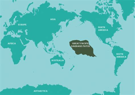 Great Pacific Garbage Patch Map
