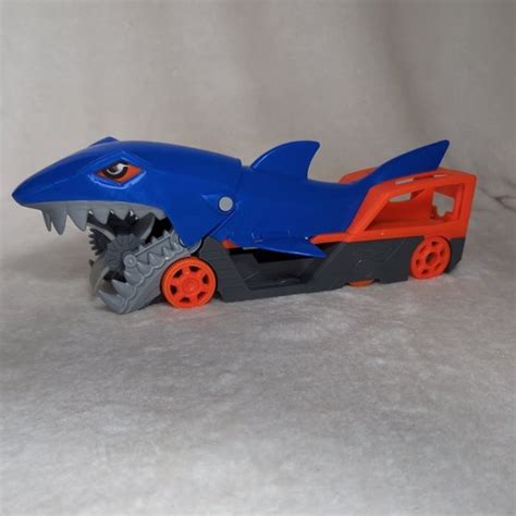 Toys Mattel Hot Wheels Shark Chomp Transporter Vehicle Collect And Store Storage Case Poshmark