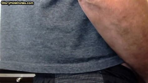 Real Gloryhole DILF Gets Fucked In Ass In Homemade Closeup