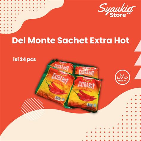 Jual Del Monte Extra Hot Chilli Sauce Saus Sambal Sachet Delmonte Isi