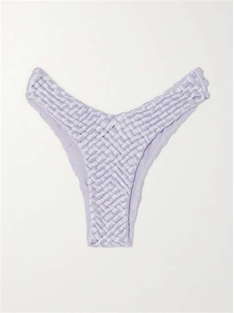 ISA BOULDER Fullweave Woven Stretch Satin Bikini Briefs NET A PORTER