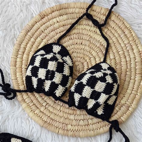 Delicate Handcrafted Crochet Bikini Set Bra Thong For Women ShopiPersia