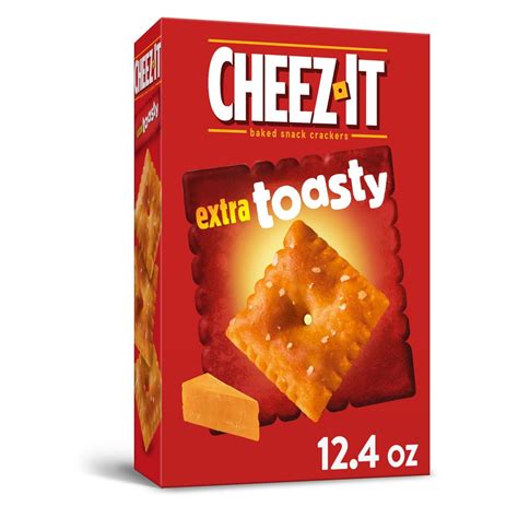 cheez  extra toasty baked cheese crackers  oz box walmartcom