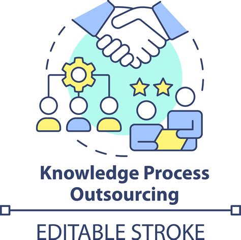 Knowledge Process Outsourcing Concept Icon Expert Service Emerging